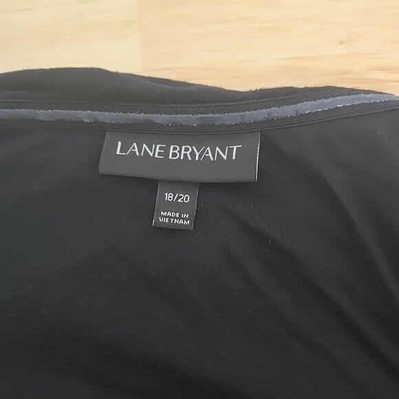 Lane Bryant Womens Black Maxi Dress Plus Size 18/20 Removable Straps Sleeveless‎ - Picture 3 of 11